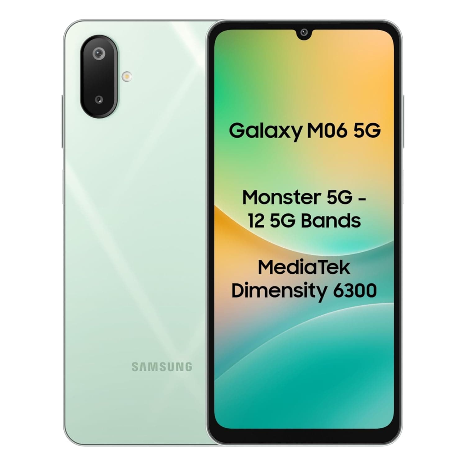 (second hand) Samsung Galaxy M06 5G (Sage Green, 4GB RAM, 64GB Storage) | MediaTek Dimensity 6300 | AnTuTu Score 422K+ | 12 5G Bands| 25W Fast Charging | 4 Gen of OS Upgrades | Without Charger
